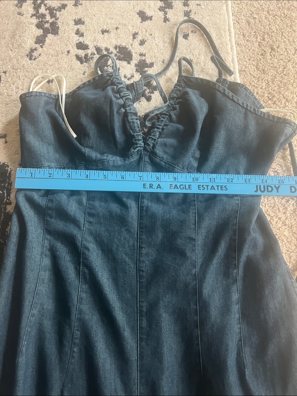 Mustard seed -Dark Indigo Denim light weight overalls 14” TPT - Picture 4 of 7